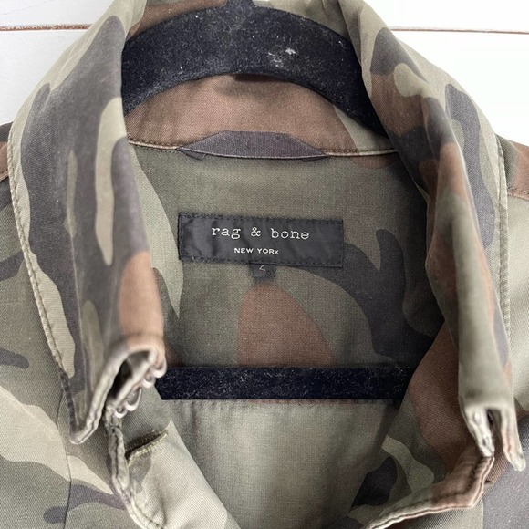 Rag and Bone Leigh Camo Jacket Size 4 - Picture 4 of 10